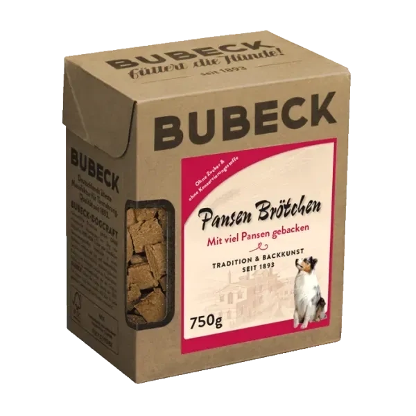 BUBECK Hundekuchen BUBECK Hundekuchen "PansenBrötchen" herzhaftes Leckerli 750g
