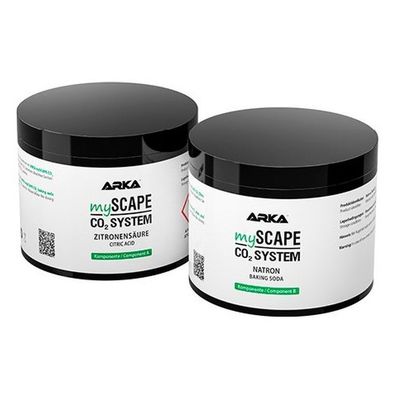 ARKA® mySCAPE-CO2 Refiller-Set Medium - Zitronensäure (A) & Natron (B) je 400g ARKA® mySCAPE-CO2 Refiller-Set Medium - Zitronensäure (A) & Natron (B) je 400g