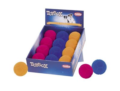 Nobby TPR Hundespielzeug Nobby TPR Hundespielzeug "Ball Flocking" M Ø 7,5 cm mit Quietscher "BLAU"