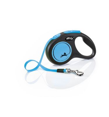 Flexi NEW NEON Gurt-Leine Hundeleine S (max. 15 Kg) 5 Meter Neon-Blau Flexi NEW NEON Gurt-Leine Hundeleine S (max. 15 Kg) 5 Meter Neon-Blau