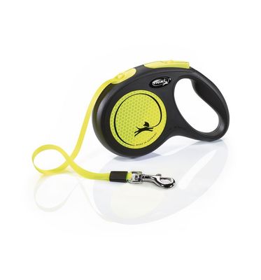 Flexi NEW NEON Gurt-Leine Hundeleine M (max. 25 Kg) 5 Meter Neon-Gelb Flexi NEW NEON Gurt-Leine Hundeleine M (max. 25 Kg) 5 Meter Neon-Gelb