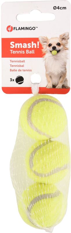 Hundespielzeug Smash Tennisbälle 3er Netz Gelb ohne Quietscher XS Ø 4cm Hundespielzeug Smash Tennisbälle 3er Netz Gelb ohne Quietscher XS Ø 4cm