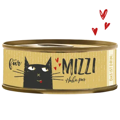 Bubeck Katzen-Nassfutter Bubeck Katzen-Nassfutter "Mizzi" 6 x 100g Dose "HUHN PUR"