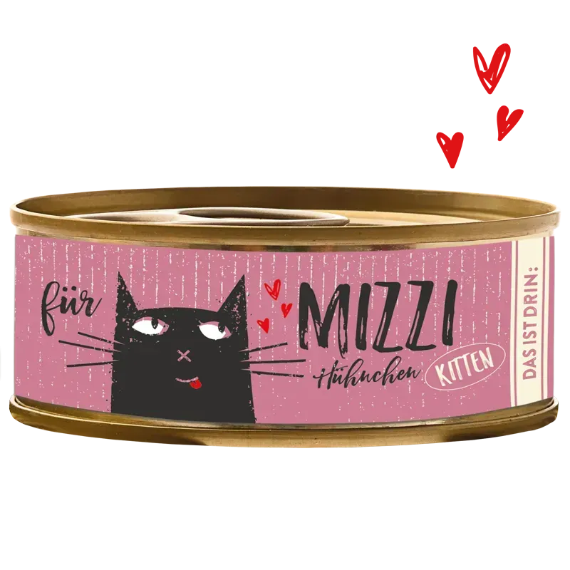 Bubeck KITTEN-Nassfutter Bubeck KITTEN-Nassfutter "Mizzi" Kitten 6 x 100g Dose "Hühnchen"
