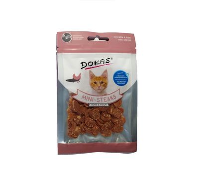 Dokas Cat Mini-Steaks Katzensnack Mini-Steaks Huhn & Fisch 25g Dokas Cat Mini-Steaks Katzensnack Mini-Steaks Huhn & Fisch 25g
