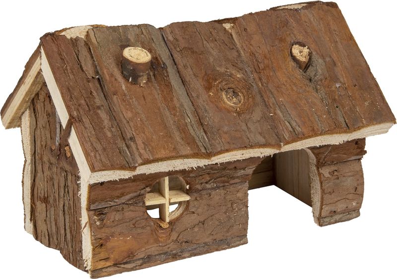 Nagerhäuschen Grity Braun aus Rindenholz Größe M 19,5x13x13cm Nagerhäuschen Grity Braun aus Rindenholz Größe M 19,5x13x13cm
