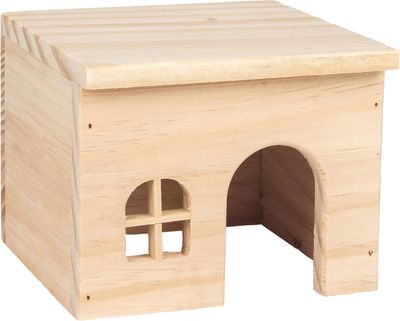 Nagerhaus Mody Natürlich aus Kiefernholz Größe S 15x14x11,5cm Nagerhaus Mody Natürlich aus Kiefernholz Größe S 15x14x11,5cm