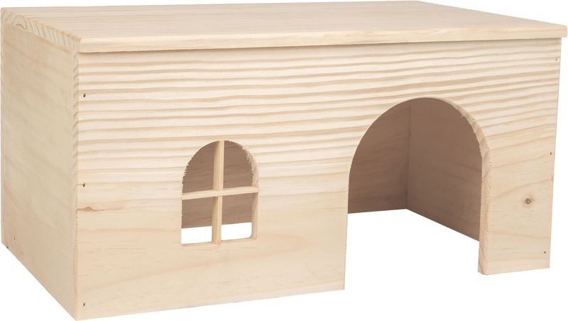 Nagerhaus Mody Natürlich aus Kiefernholz Größe L 40x22,5x19,5cm Nagerhaus Mody Natürlich aus Kiefernholz Größe L 40x22,5x19,5cm