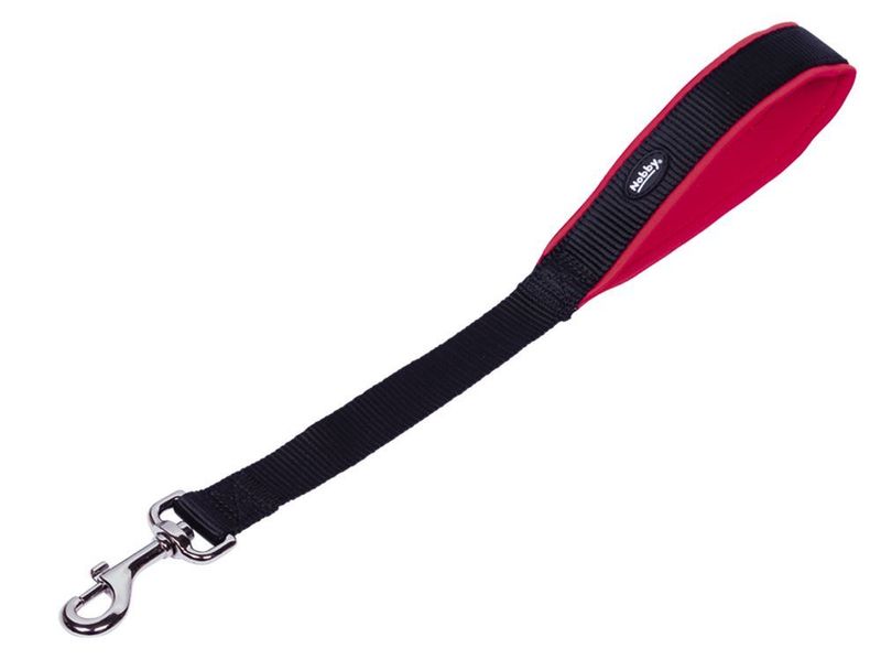 Nobby Kurzführer für Hunde Nobby Kurzführer für Hunde "Classic Preno" ROT Größe L (L: 45cm / B:25/30mm)