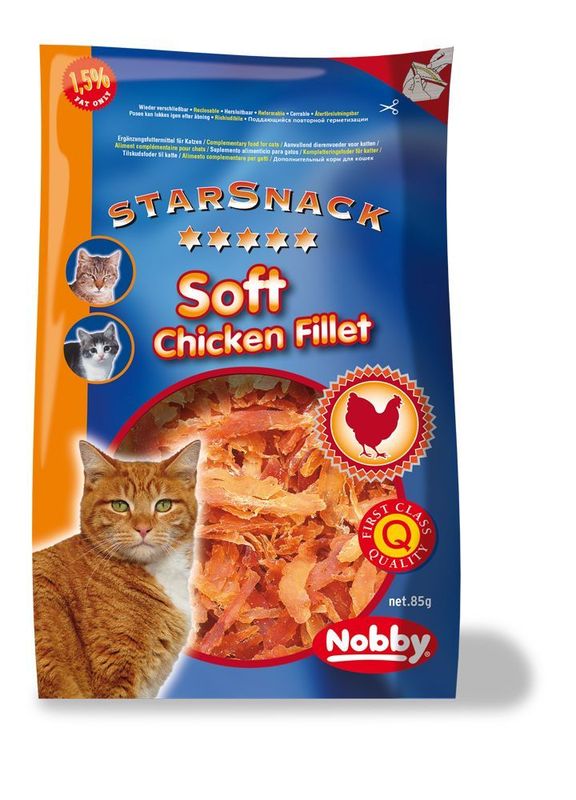 Nobby StarSnack Katzensnack Soft Chicken Fillet 85 g Nobby StarSnack Katzensnack Soft Chicken Fillet 85 g