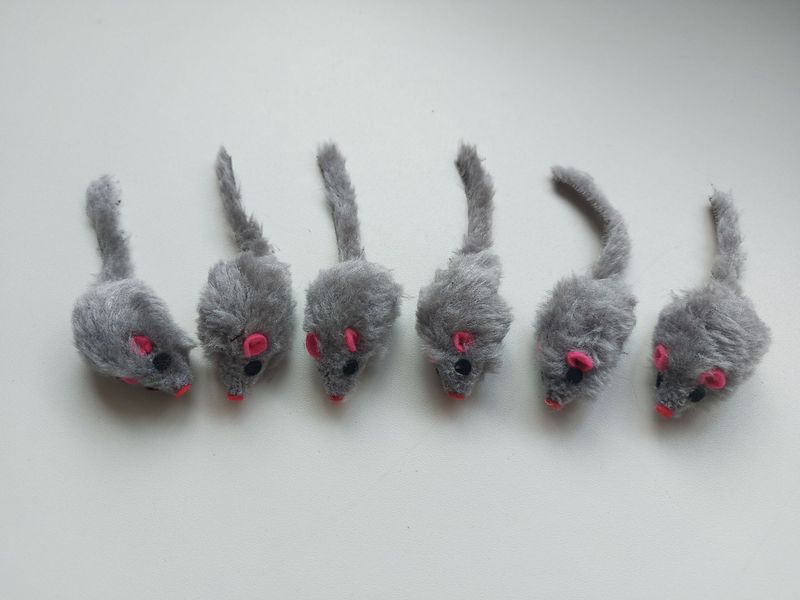 Katzenspielzeug Plüschmäuse 6 Stück Spielmäuse für Katzen Katzenspielzeug Plüschmäuse 6 Stück Spielmäuse für Katzen