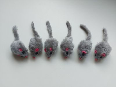 Katzenspielzeug Plüschmäuse 6 Stück Spielmäuse für Katzen Katzenspielzeug Plüschmäuse 6 Stück Spielmäuse für Katzen