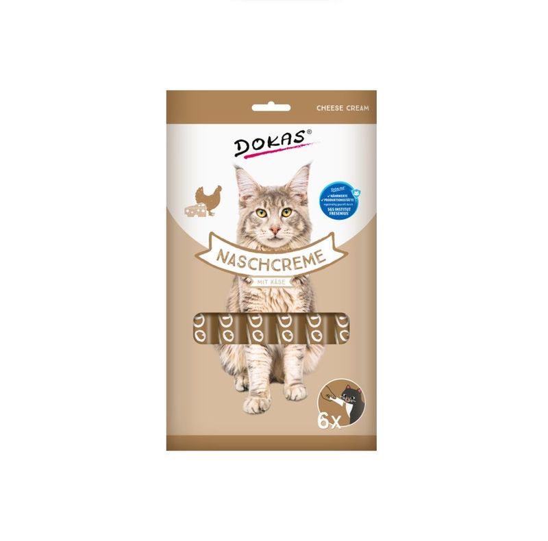 Dokas Cat Katzensnack Dokas Cat Katzensnack "Naschcreme" mit Käse 90 g (6x15g)