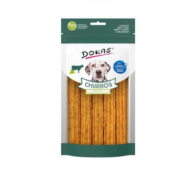 Dokas Dog Hundesnack Churros mit Rinderleber, Süßkartoffel & Mehlwurm 150 g Dokas Dog Hundesnack Churros mit Rinderleber, Süßkartoffel & Mehlwurm 150 g
