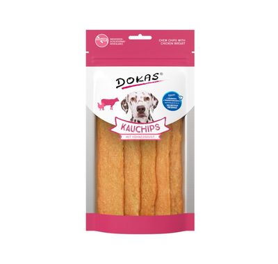 Dokas Dog Hundesnack Kauchips mit Hühnerbrust 175 g Dokas Dog Hundesnack Kauchips mit Hühnerbrust 175 g
