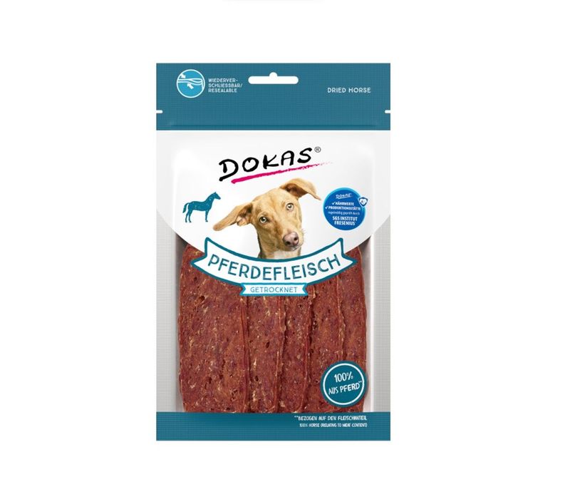 Dokas Dog Hundesnack Pferdefleisch getrocknet 60 g Dokas Dog Hundesnack Pferdefleisch getrocknet 60 g