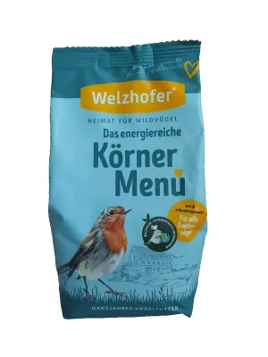Welzhofer Wildvogelfutter Körner Menü (Ganzjahresfutter) 1 kg Beutel Welzhofer Wildvogelfutter Körner Menü (Ganzjahresfutter) 1 kg Beutel