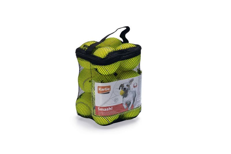 Smash! Hundespielzeug Tennisbälle für Hunde - 12er Set Ø 6 cm ohne Quietscher Smash! Hundespielzeug Tennisbälle für Hunde - 12er Set Ø 6 cm ohne Quietscher