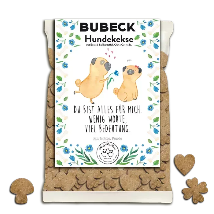 BUBECK Hundekekse Mr. & Mrs. Panda -getreidefrei- Hundeleckerli Motiv 2 BUBECK Hundekekse Mr. & Mrs. Panda -getreidefrei- Hundeleckerli Motiv 2