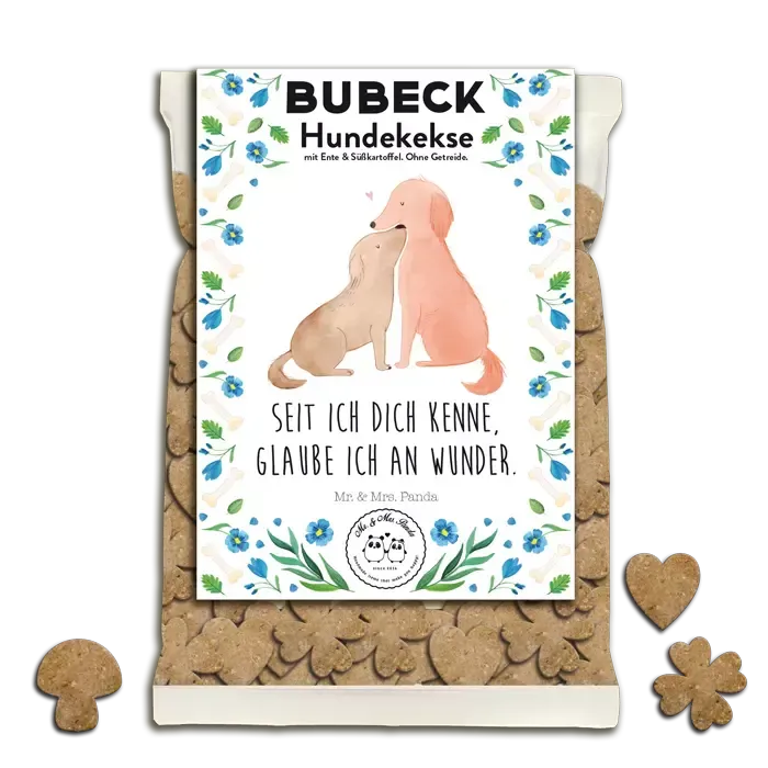 BUBECK Hundekekse Mr. & Mrs. Panda -getreidefrei- Hundeleckerli Motiv 5 BUBECK Hundekekse Mr. & Mrs. Panda -getreidefrei- Hundeleckerli Motiv 5