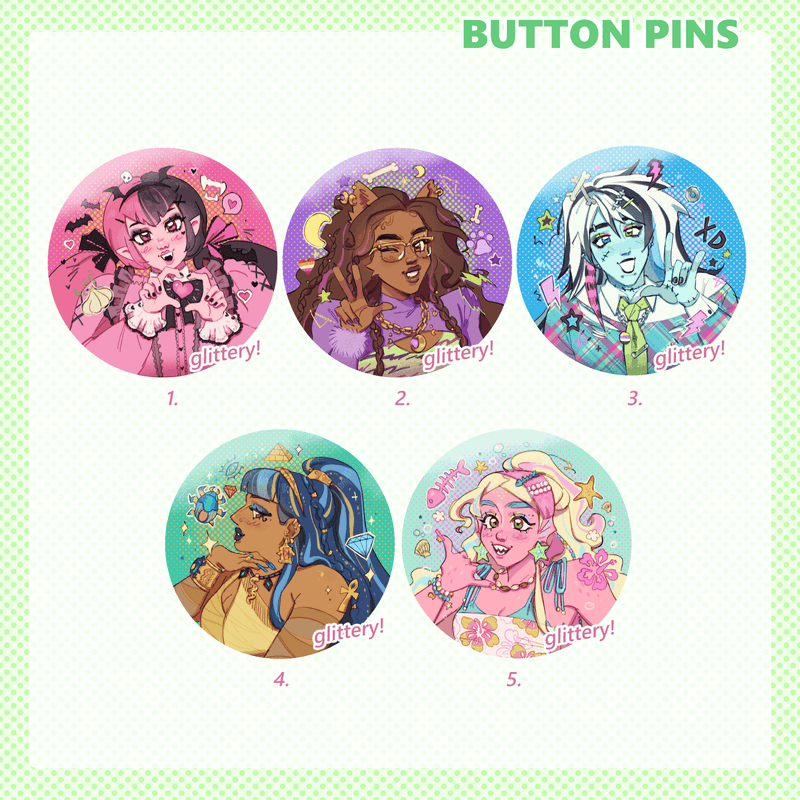 ✩ [NEW] BUTTON PINS &amp; WOODEN PINS