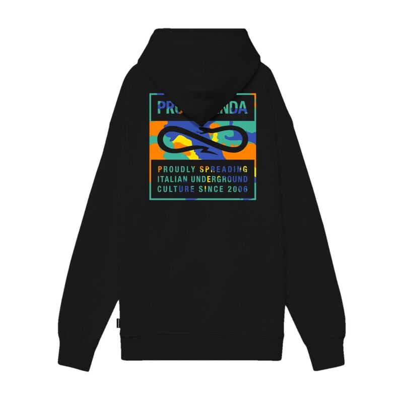 felpa propaganda logo label zip