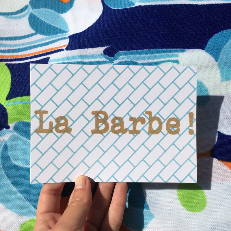 Carte postale La Barbe!