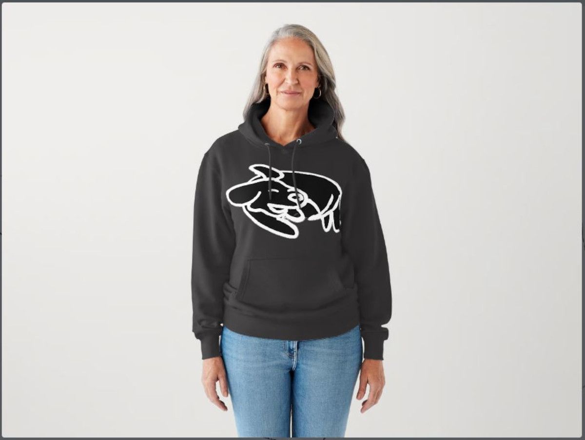 Awesome Dog Adult (Unisex) Hoodie (Black)