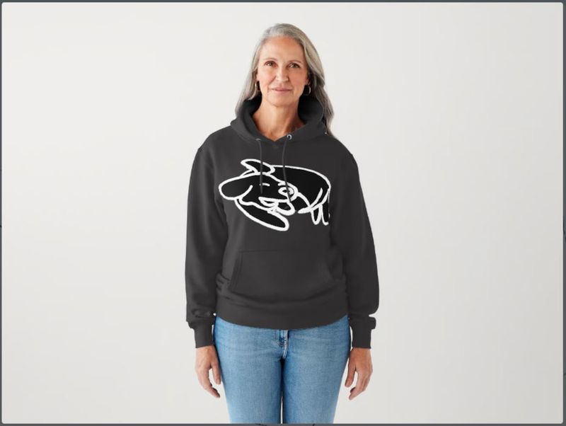 Awesome Dog Adult (Unisex) Hoodie (Black)