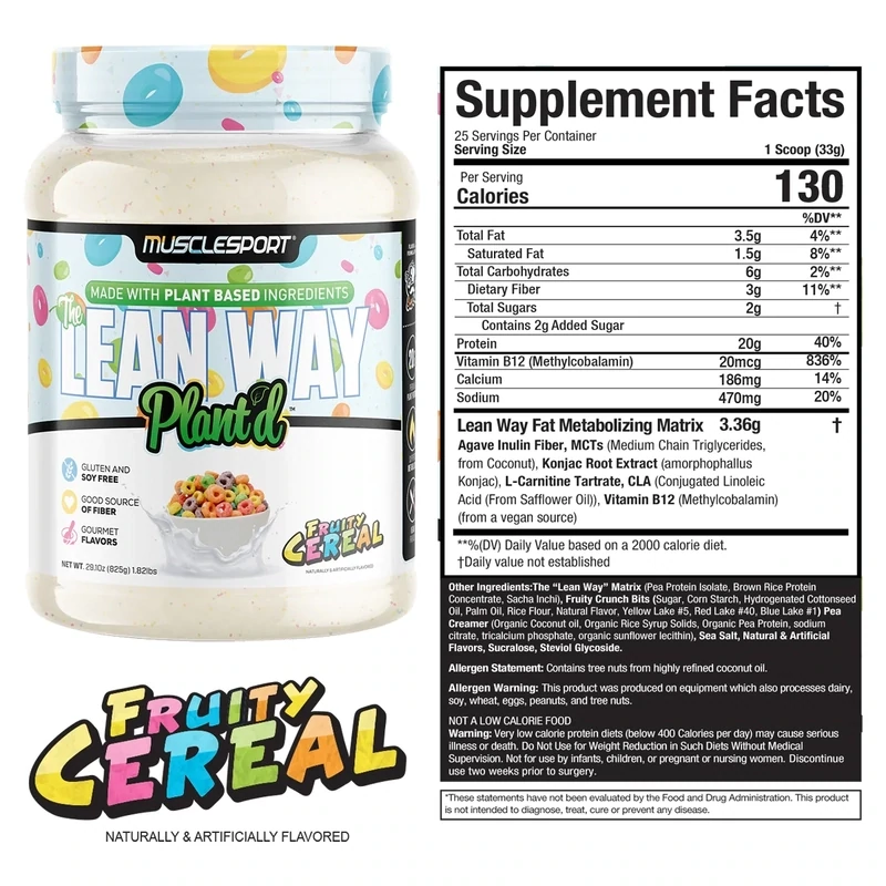 Musclesport - PLANT BASED FAT METABOLIZING PROTEIN