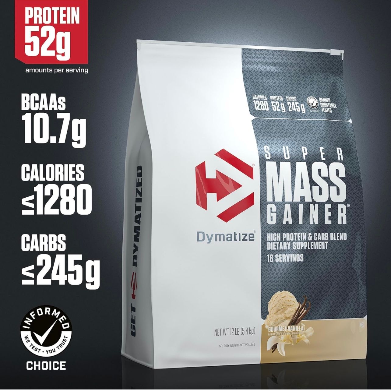 Dymatize Super Mass Gainer 12lb