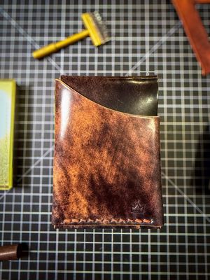 CUSTOMIZE - The Silver Coin MINI Wallet - Rocado Shell Cordovan