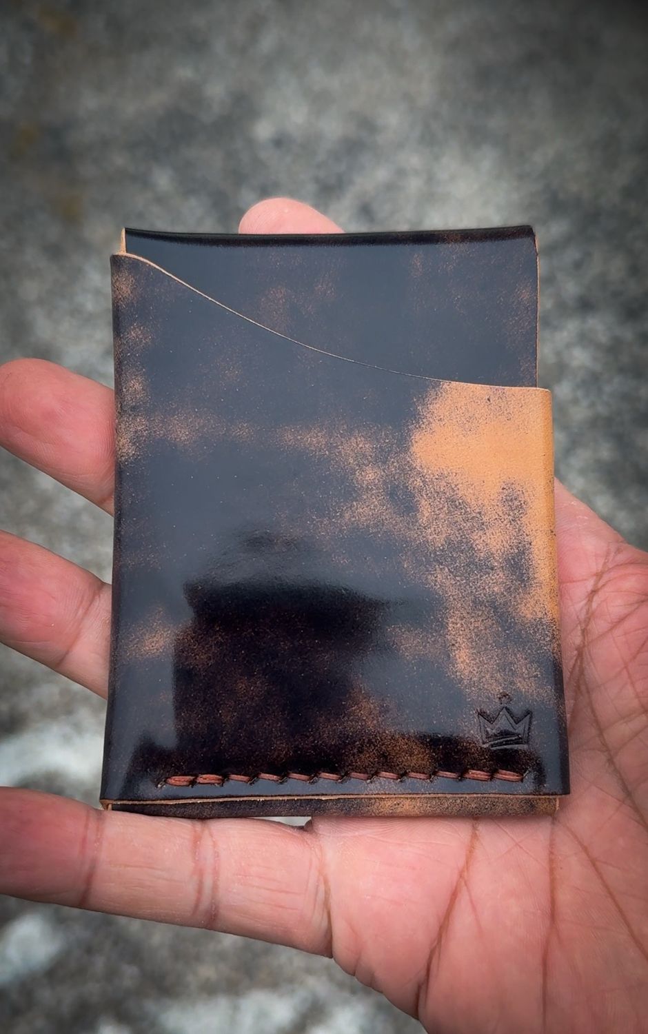 CUSTOMIZE - The Silver Coin Wallet - Rocado Shell Cordovan