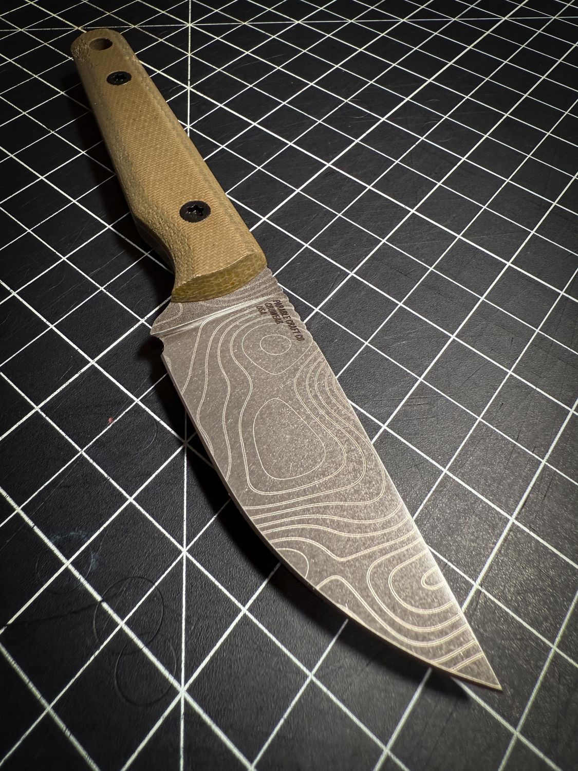 Hidden Treasure - CPM CruWear, OD Green Canvas Micarta