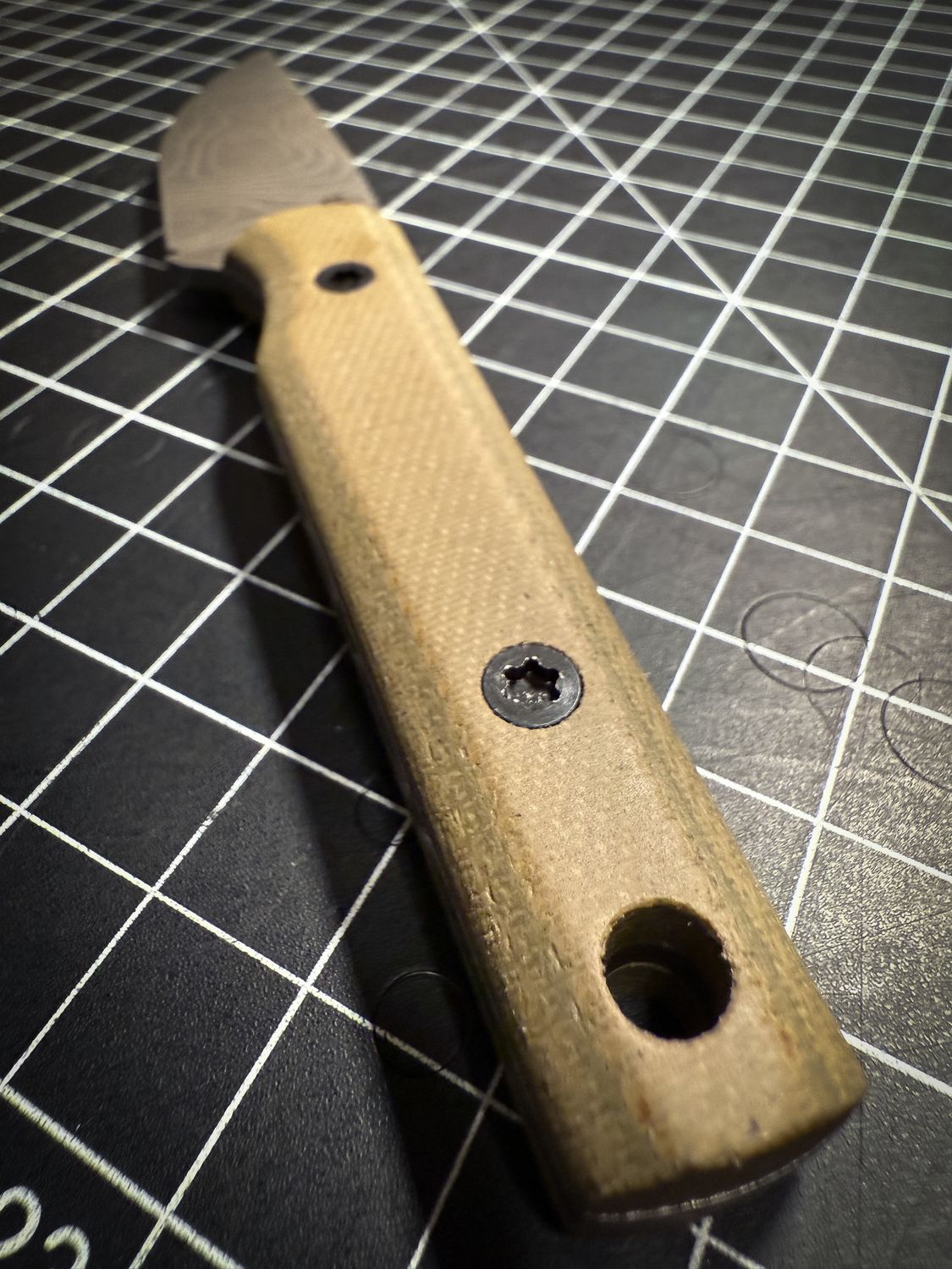 Hidden Treasure - CPM CruWear, OD Green Canvas Micarta