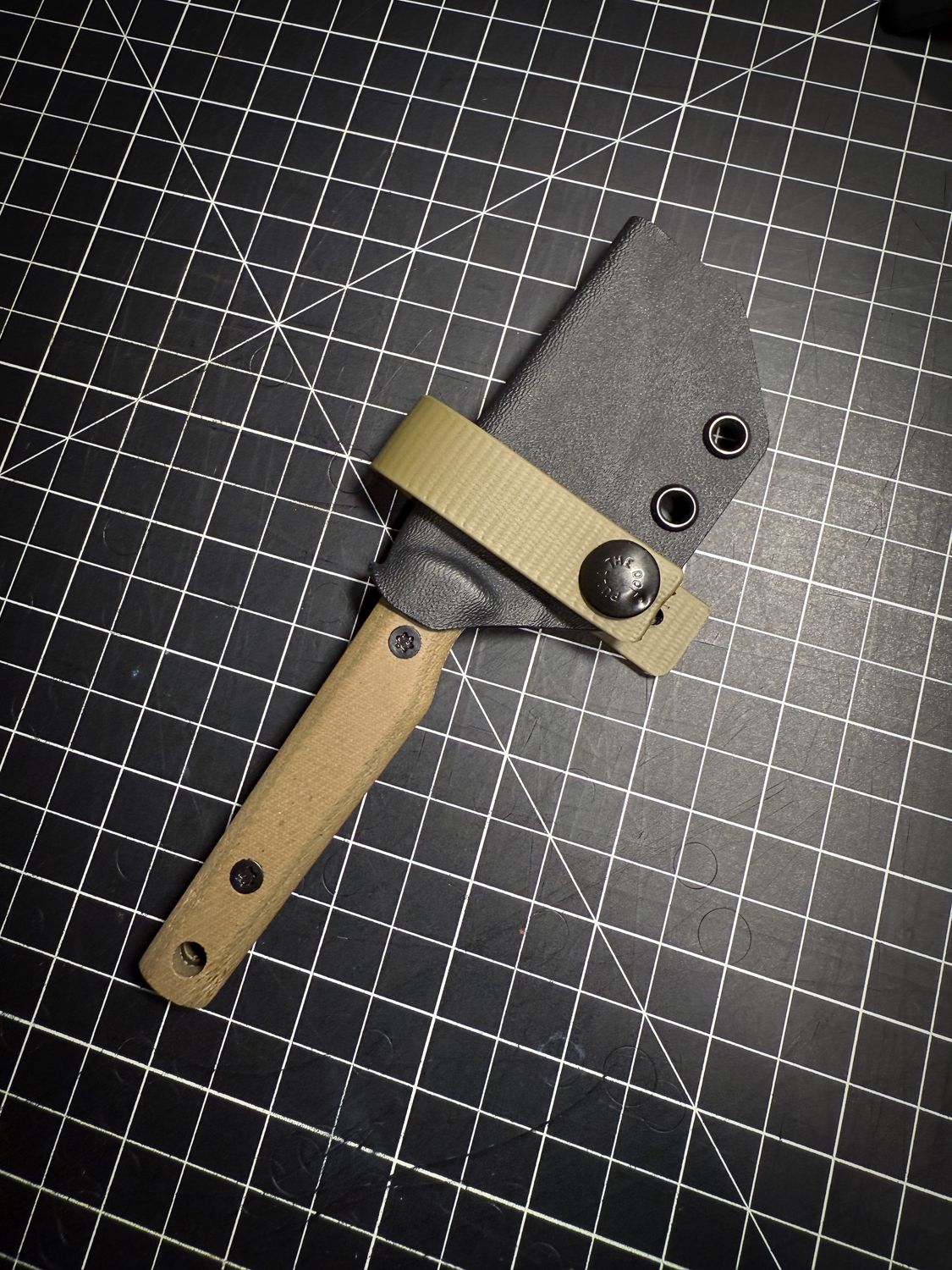 Hidden Treasure - CPM CruWear, OD Green Canvas Micarta