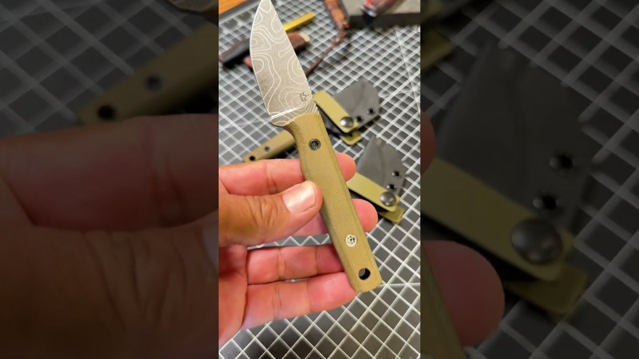 Hidden Treasure - CPM CruWear, OD Green Canvas Micarta