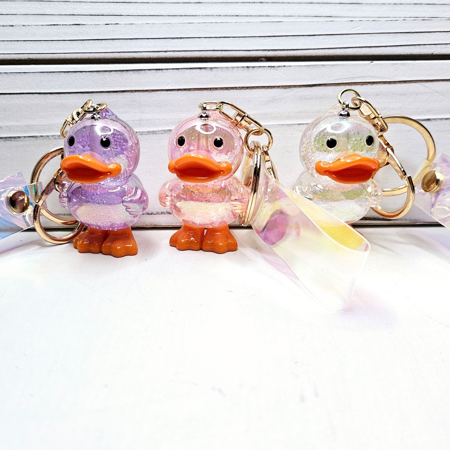 GLITTERY DUCK KEY CHAIN