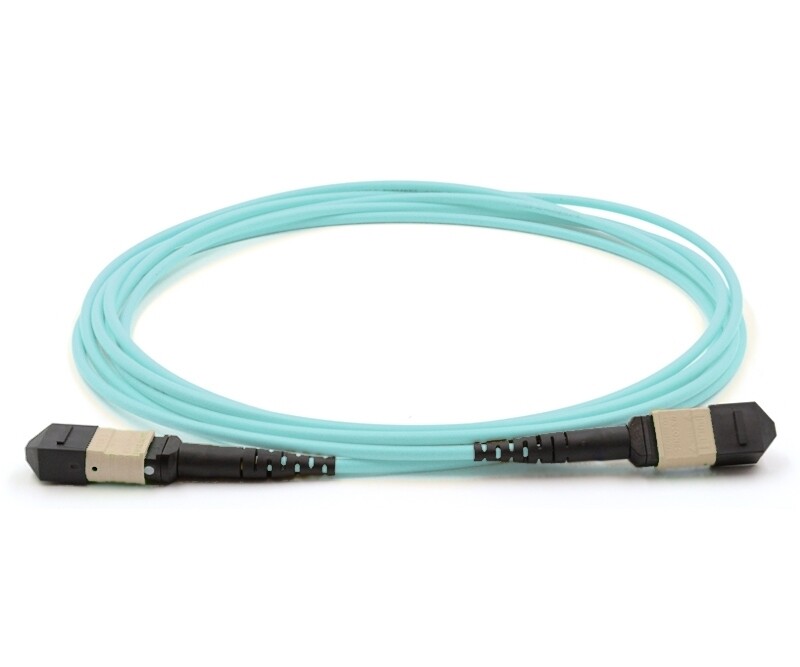 ​5meter (15ft) MPO Female to Female 12 Fibers OM3 50/125 Multimode