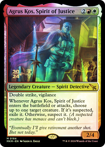 Agrus Kos, Spirit of Justice