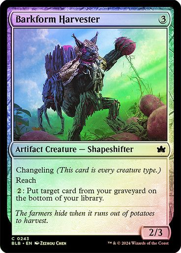 Barkform Harvester