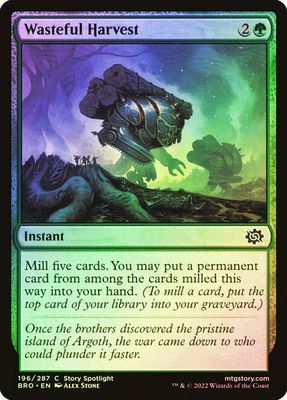 Wasteful Harvest