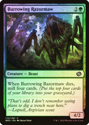Burrowing Razormaw