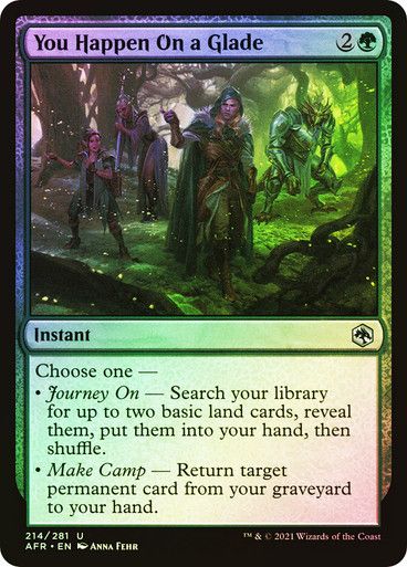 You Happen On a Glade