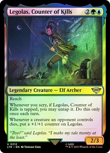 Legolas, Counter of Kills