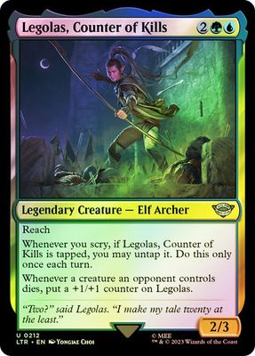 Legolas, Counter of Kills