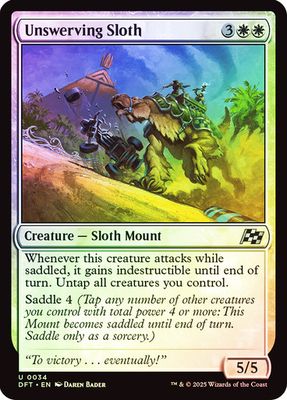 Unswerving Sloth