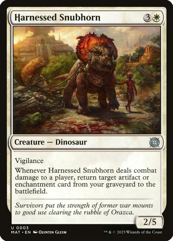 Harnessed Snubhorn