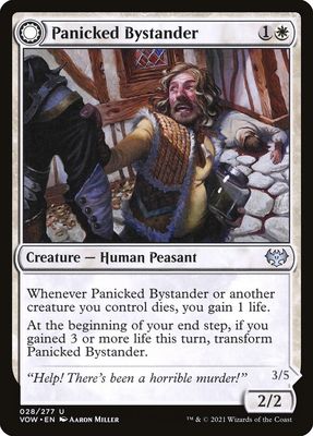 Panicked Bystander // Cackling Culprit