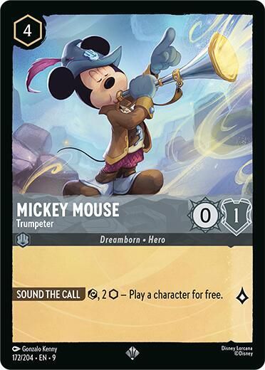 Mickey Mouse - Trumpeter Mickey Mouse - Trumpeter